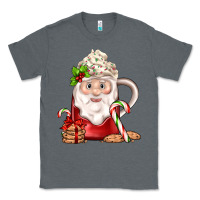 Charcoal Heather santa coffee Classic Tee - JahusDesignShop