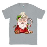 Heather Grey santa coffee Classic Tee - JahusDesignShop