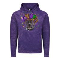 Cloud Purple mardi gras pitbull Vintage Hoodie - RanaPortraitStore