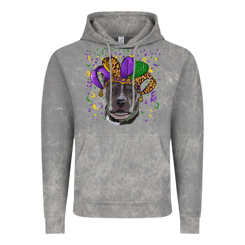 Mardi Gras Pitbull Vintage Hoodie by RanaPortraitStore | Teevron
