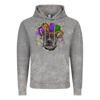 Cloud Rock mardi gras pitbull Vintage Hoodie - RanaPortraitStore