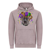 Vintage Zinc mardi gras pitbull Vintage Hoodie - RanaPortraitStore