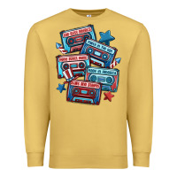 Antique Gold usa america cassette tapes Premium Sweatshirt - MaliasSmallBusiness