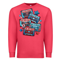 Cardinal usa america cassette tapes Premium Sweatshirt - MaliasSmallBusiness