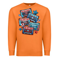 Carrot usa america cassette tapes Premium Sweatshirt - MaliasSmallBusiness
