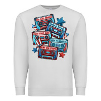 Dove Grey usa america cassette tapes Premium Sweatshirt - MaliasSmallBusiness