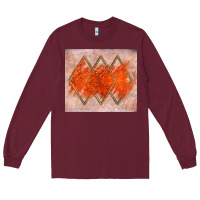 Burgundy orange glitter Long Sleeve Tee - JahusDesignShop