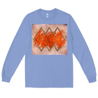 Colony Blue orange glitter Long Sleeve Tee - JahusDesignShop