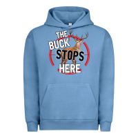 Pigment Pebble Blue The Bucks Stops Here Urban Hoodie - Bettercallsaul