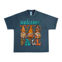 Midnight Navy welcome fall gnome Urban Heavy Tee - HRA Design Shop