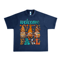 Navy welcome fall gnome Urban Heavy Tee - HRA Design Shop