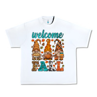 White welcome fall gnome Urban Heavy Tee - HRA Design Shop