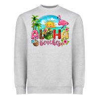 Heather Grey aloha beaches Heavyweight Sweatshirt - texasbilliewilder