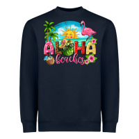 Navy aloha beaches Heavyweight Sweatshirt - texasbilliewilder