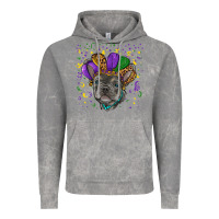 Cloud Rock mardi gras french bulldog Vintage Hoodie - RanaPortraitStore