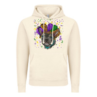 Vintage Artic mardi gras french bulldog Vintage Hoodie - RanaPortraitStore