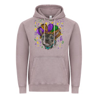 Vintage Zinc mardi gras french bulldog Vintage Hoodie - RanaPortraitStore