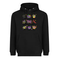 Black god says i am mardi gras Heavyweight Hoodie - MaliasSmallBusiness