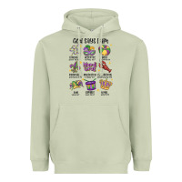 God Says I Am Mardi Gras Heavyweight Hoodie | Teevron