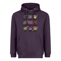 Plum god says i am mardi gras Heavyweight Hoodie - MaliasSmallBusiness