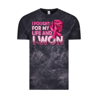 I Fought For My Life And I Won Breast Cancer Vintage Tee | Teevron