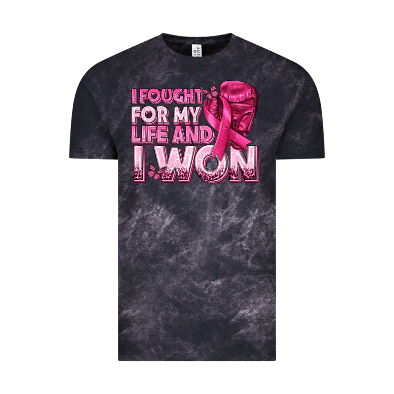 I Fought For My Life And I Won Breast Cancer Vintage Tee by texasbilliewilder | Teevron