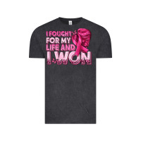 Vintage Black I Fought For My Life and I Won Breast Cancer Vintage Tee - texasbilliewilder