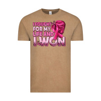 Vintage Coffee I Fought For My Life and I Won Breast Cancer Vintage Tee - texasbilliewilder