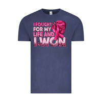 Vintage Denim I Fought For My Life and I Won Breast Cancer Vintage Tee - texasbilliewilder