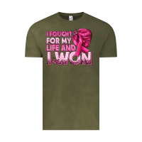Vintage Olive I Fought For My Life and I Won Breast Cancer Vintage Tee - texasbilliewilder