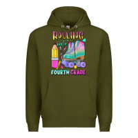 Army Green rolling into fourth grade Premium Hoodie - BundleAndBundleShop