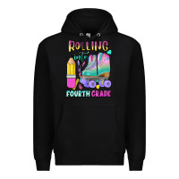 Black rolling into fourth grade Premium Hoodie - BundleAndBundleShop