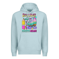Blue Mist rolling into fourth grade Premium Hoodie - BundleAndBundleShop