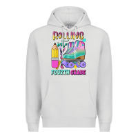 Dove Grey rolling into fourth grade Premium Hoodie - BundleAndBundleShop
