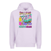 Lilac rolling into fourth grade Premium Hoodie - BundleAndBundleShop