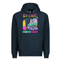 Navy rolling into fourth grade Premium Hoodie - BundleAndBundleShop