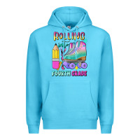 Ocean Blue rolling into fourth grade Premium Hoodie - BundleAndBundleShop