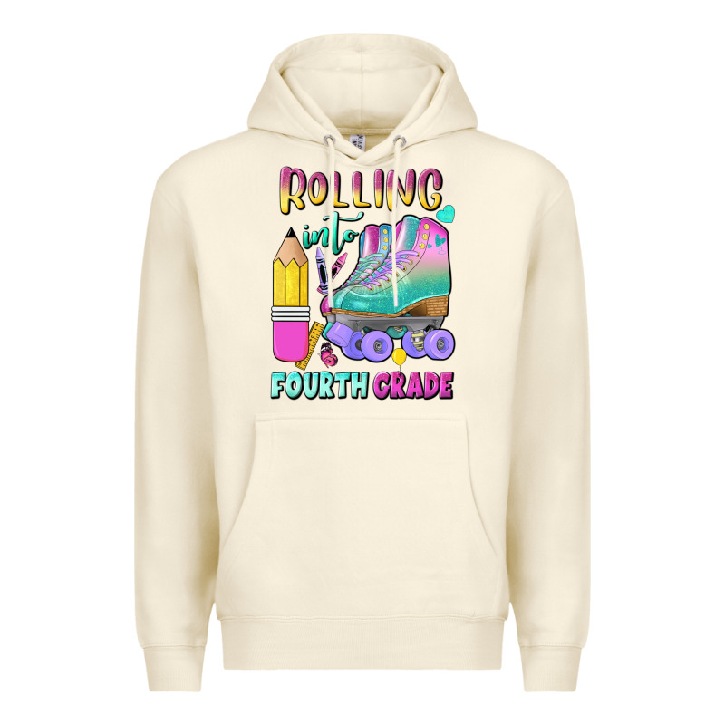 Rolling Into Fourth Grade Premium Hoodie by BundleAndBundleShop | Teevron