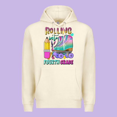 Rolling Into Fourth Grade Premium Hoodie Designed By Bundleandbundleshop
