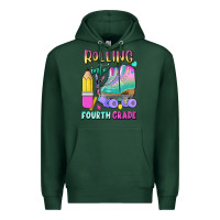 Sports Green rolling into fourth grade Premium Hoodie - BundleAndBundleShop