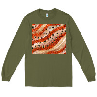 Orange Glitter Long Sleeve Tee | Teevron