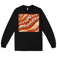 Black orange glitter Long Sleeve Tee - JahusDesignShop