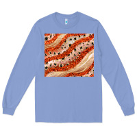 Colony Blue orange glitter Long Sleeve Tee - JahusDesignShop