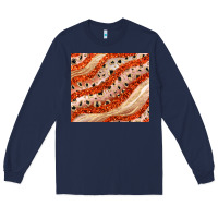 Navy orange glitter Long Sleeve Tee - JahusDesignShop