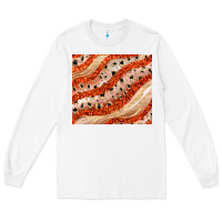 White orange glitter Long Sleeve Tee - JahusDesignShop