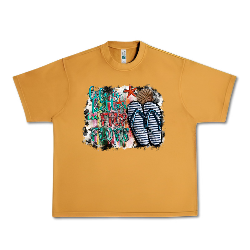 Life Is Better In Fılp Flops Urban Heavy Tee by SublimationCraftShop | Teevron