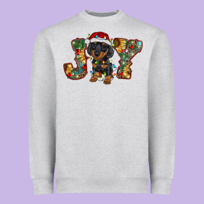 Dachshund Puppy Christmas Joy Heavyweight Sweatshirt Designed By Ranaportraitstore