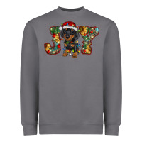 Storm dachshund puppy christmas joy Heavyweight Sweatshirt - RanaPortraitStore