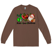 Chestnut peace love  christmas Long Sleeve Tee - AdoDesignShop