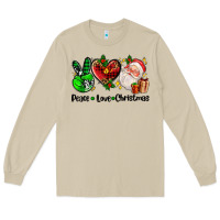 Mushroom peace love  christmas Long Sleeve Tee - AdoDesignShop